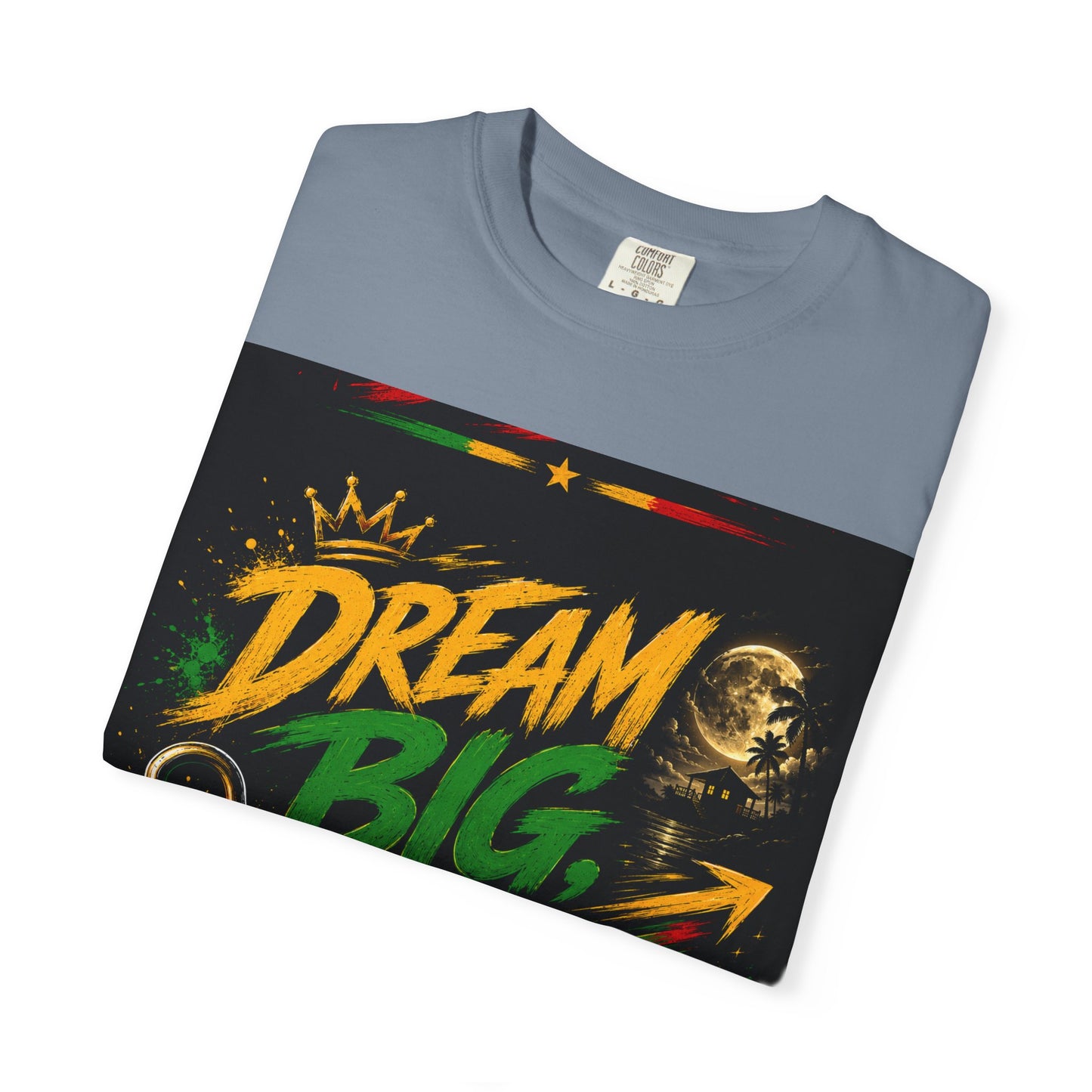 Dream Big Move Silent graphic tee | Inspirational Quote T-Shirt