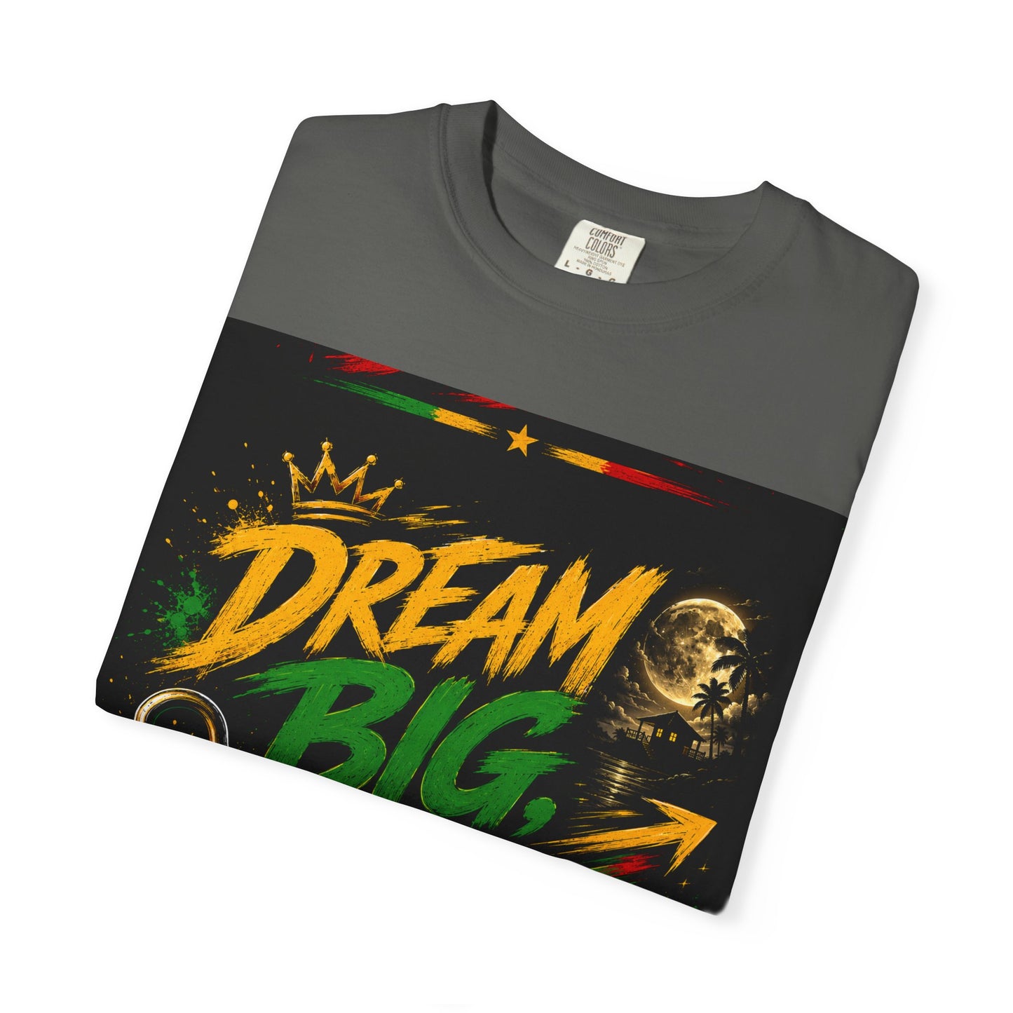 Dream Big Move Silent graphic tee | Inspirational Quote T-Shirt