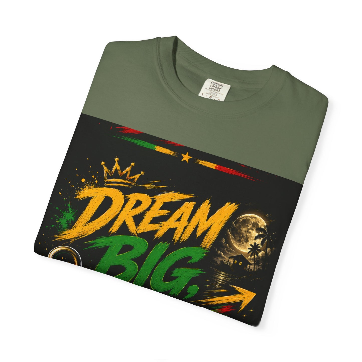 Dream Big Move Silent graphic tee | Inspirational Quote T-Shirt